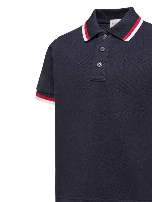 The Best Shops MONCLER: Poloshirts - Poloshirt - Blau
