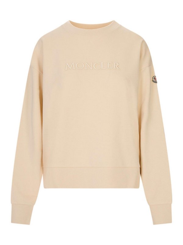 MONCLER: Sweatshirts und Pullover - Sweatshirt - Weiß