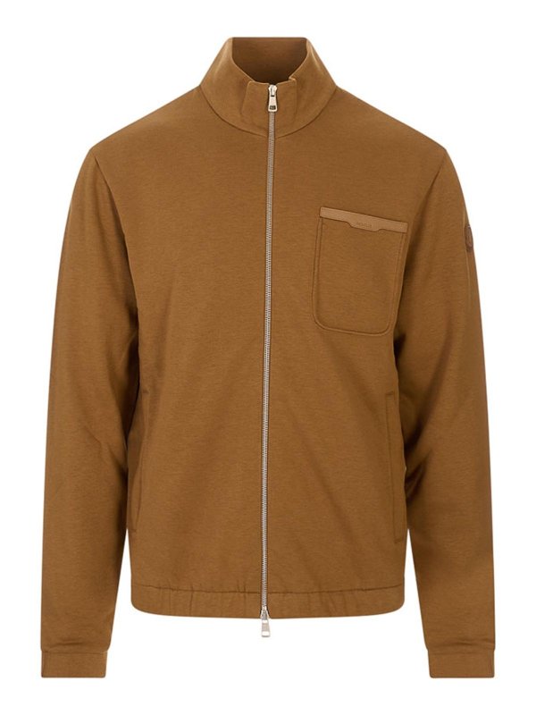 MONCLER: Sweatshirts und Pullover - Sweatshirt - Braun