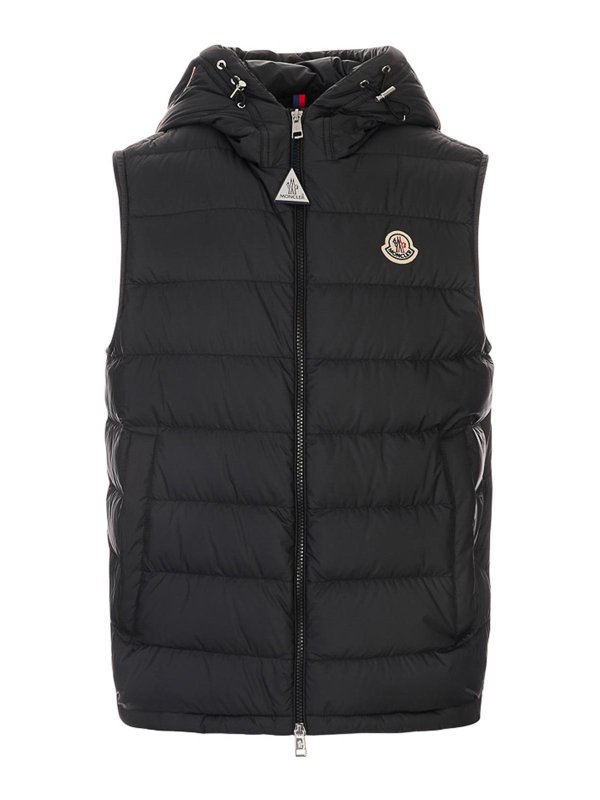 MONCLER: ダウン・ハイテクジャケット - ダウンジャケット - 黒