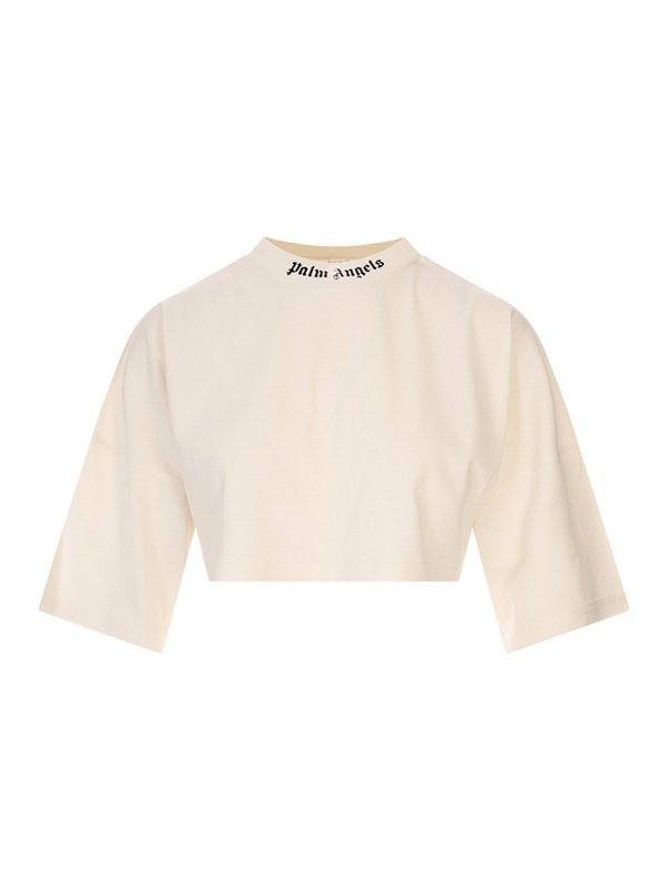 Palm Angels: t-shirts - Classic Logo Mini Tee