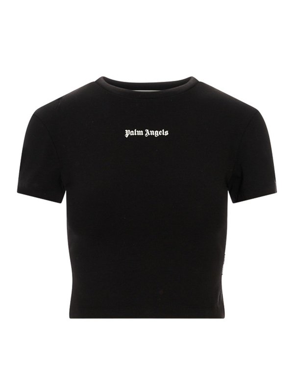 Palm Angels: T-shirts - T-Shirt - Schwarz