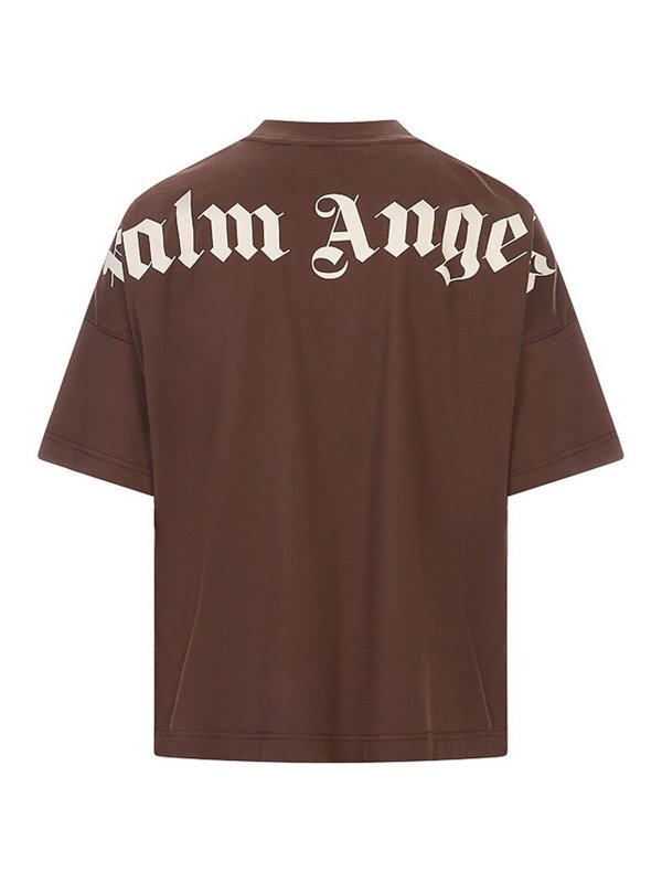 Palm Angels: t-shirts online - Classic Logo Over Tee