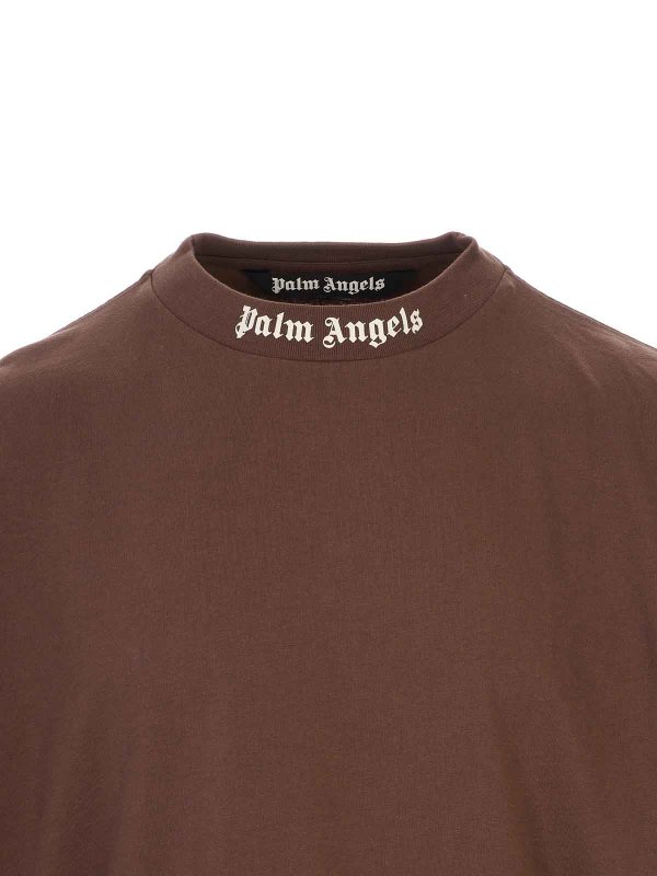 The Best Shops Palm Angels: t-shirts - Classic Logo Over Tee