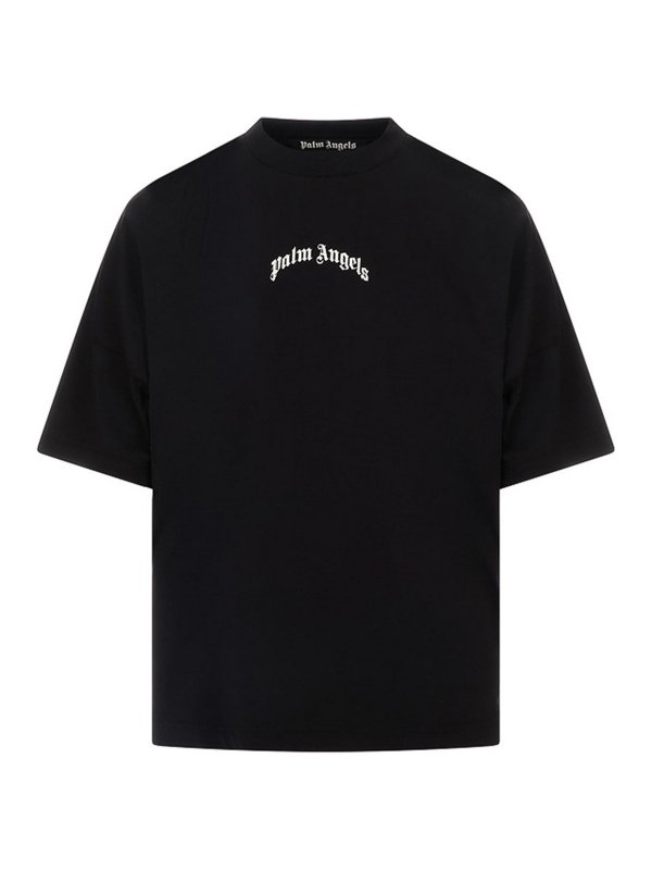 Palm Angels: T-shirts - T-Shirt - Schwarz