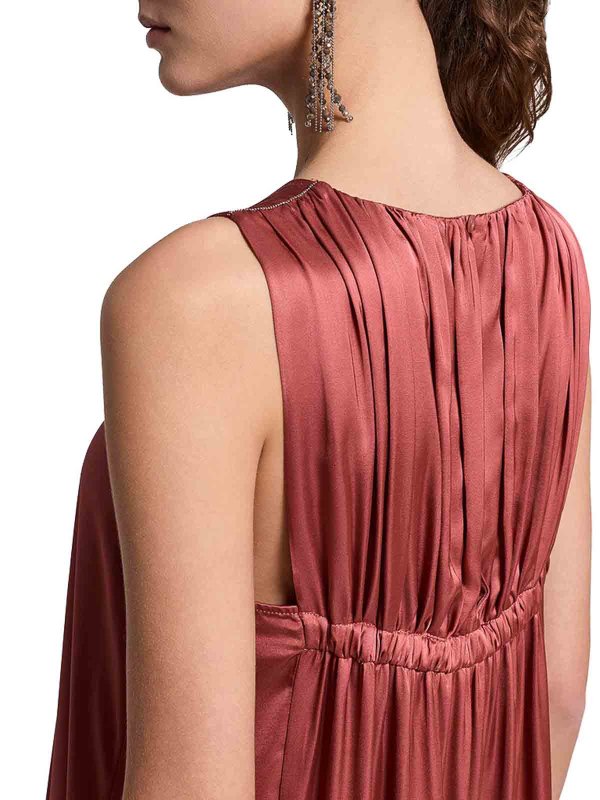 The Best Shops PESERICO: Knielange Kleider - Knielanges Kleid - Rot