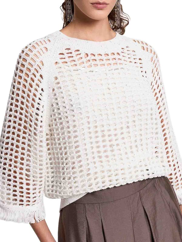 The Best Shops PESERICO: Sweatshirts und Pullover - Sweatshirt - Weiß