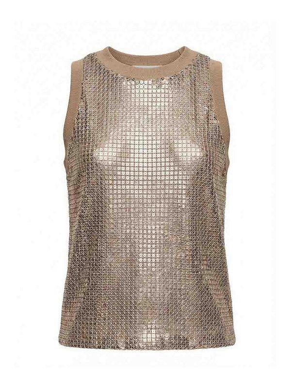 PESERICO: Tops und Tank Tops - Top - Braun