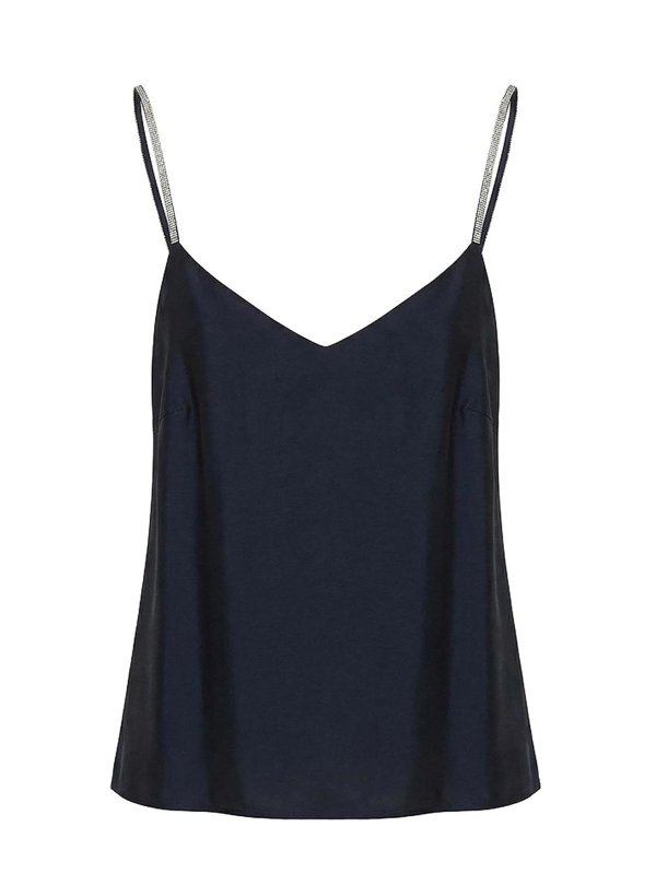 PESERICO: Tops y camisetas sin mangas - Top - Azul