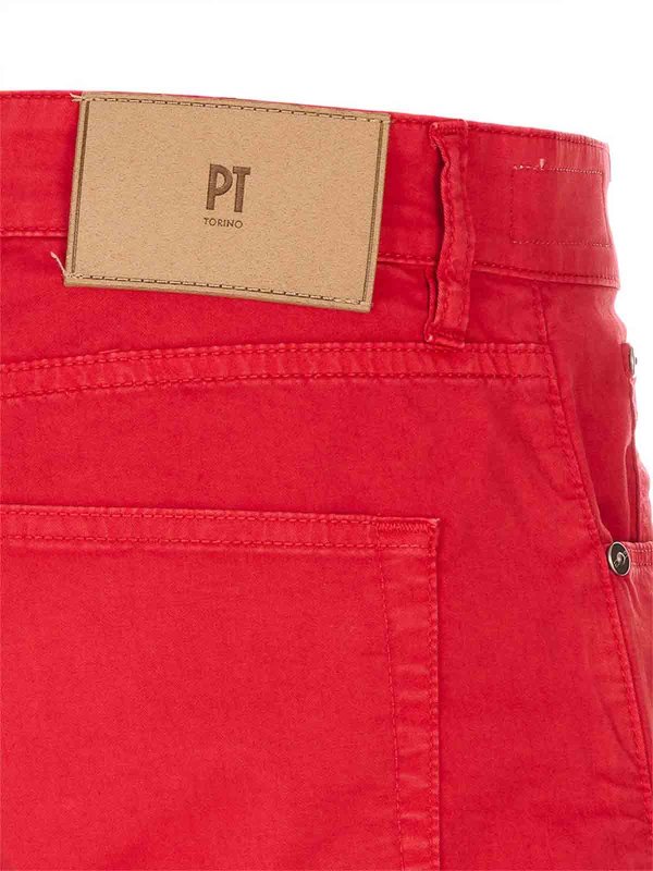 The Best Shops PT TORINO: Jeans pitillos - Vaqueros Pitillos - Rojo