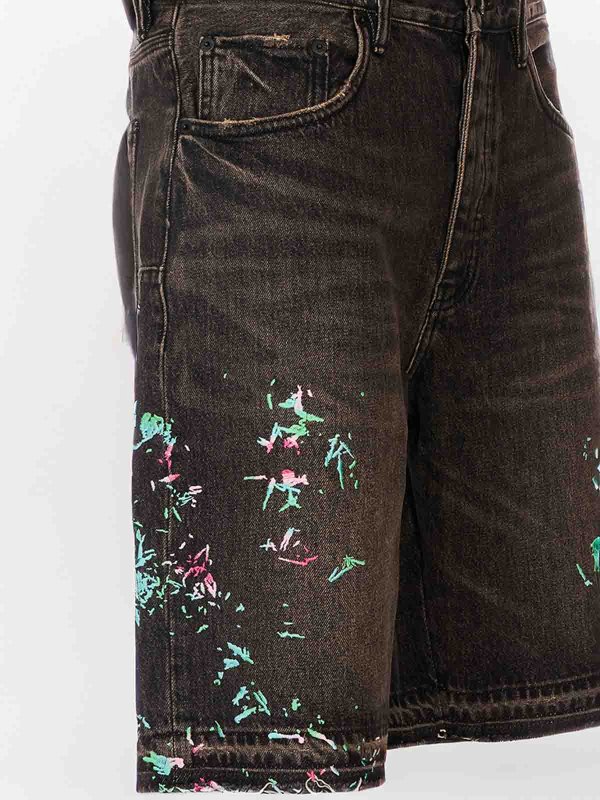 ショートパンツ - 黒 shop online: PURPLE BRAND
