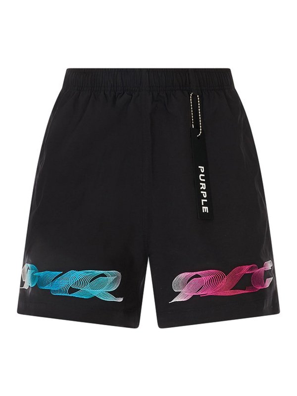 PURPLE BRAND: Hosen Shorts - Shorts - Schwarz