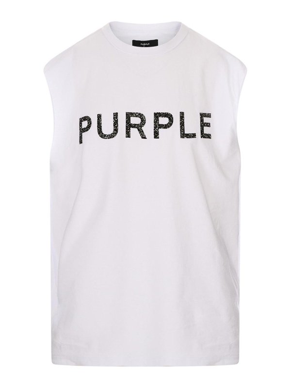 PURPLE BRAND: Tops und Tank Tops - Top - Weiß