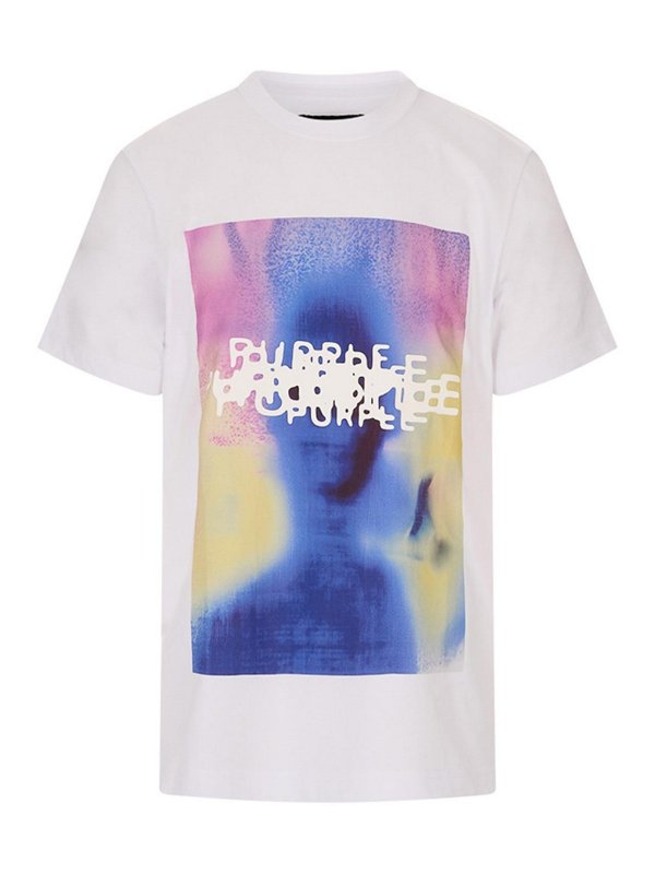 PURPLE BRAND: T-shirts - T-Shirt - Weiß