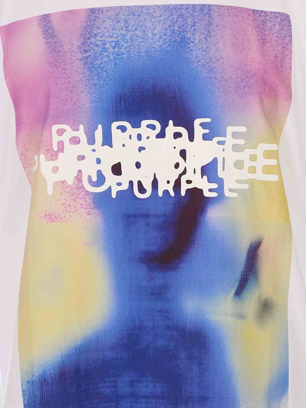 The Best Shops PURPLE BRAND: T-shirts - T-Shirt - Weiß