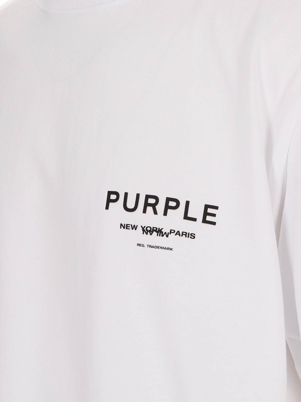 The Best Shops PURPLE BRAND: T-shirts - T-Shirt - Weiß