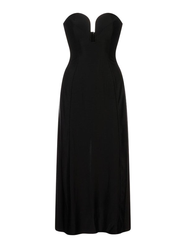 RABANNE: Knielange Kleider - Knielanges Kleid - Schwarz