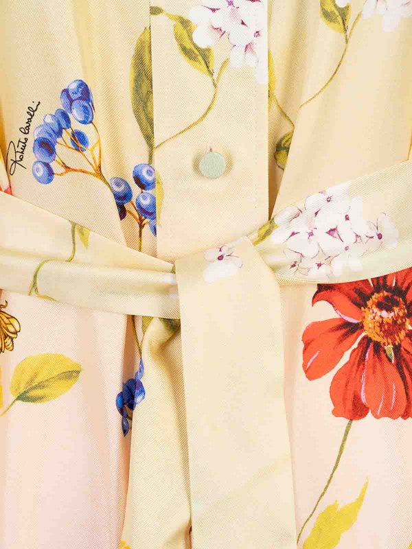 The Best Shops ROBERTO CAVALLI: Knielange Kleider - Knielanges Kleid - Bunt