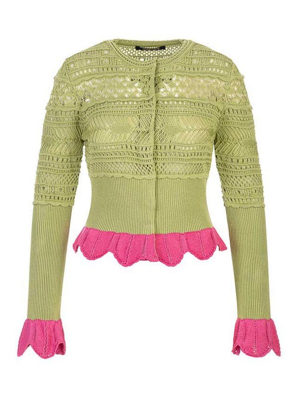 ROBERTO CAVALLI: Cardigans - Cardigan - Grün