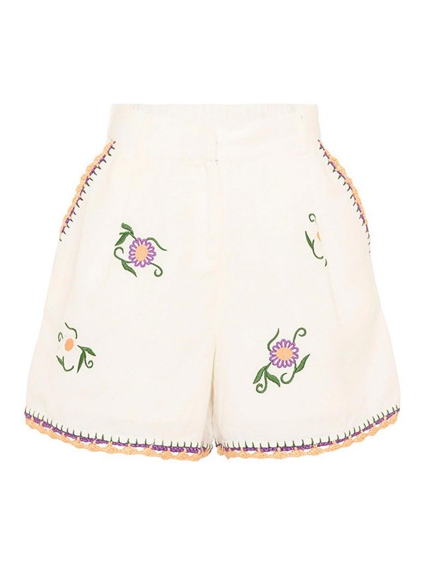 Stella McCartney Kids: トラウザーショーツ - ショートパンツ - 白