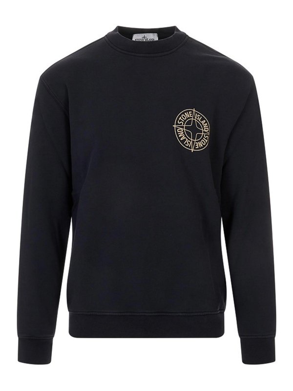 STONE ISLAND: Sudaderas y suéteres - Sudadera - Azul