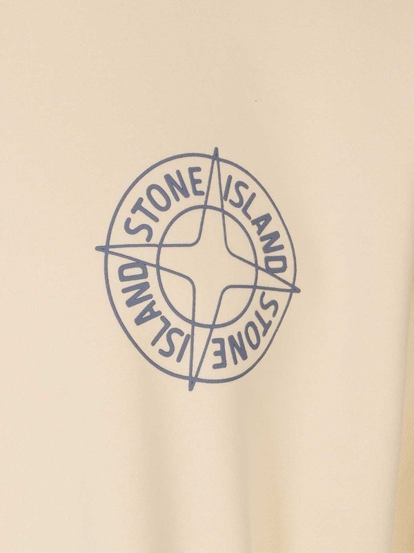 Sweatshirt - Weiß shop online: STONE ISLAND