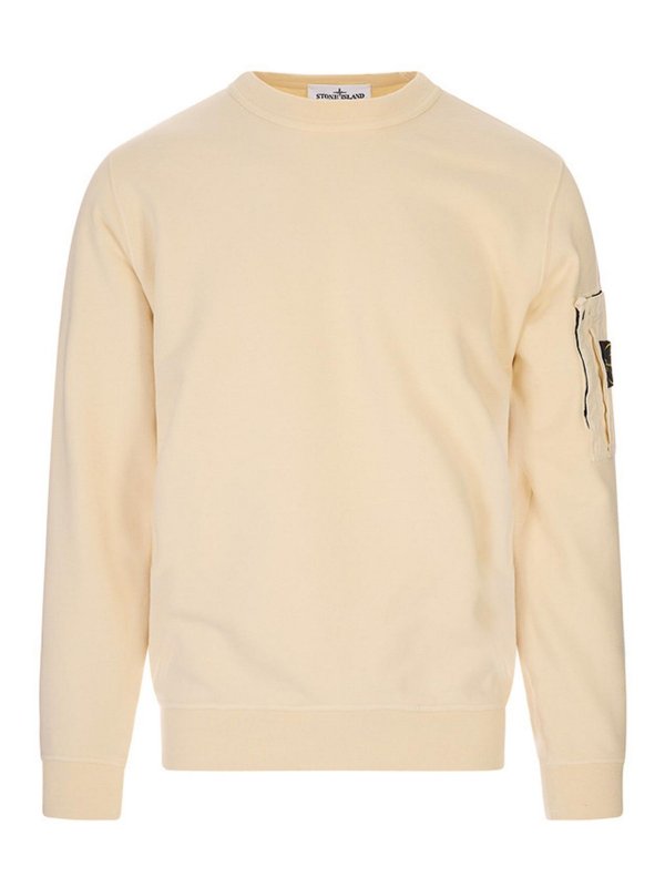 STONE ISLAND: Sweatshirts und Pullover - Sweatshirt - Weiß