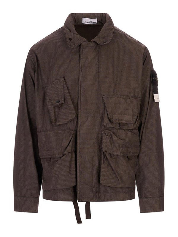 STONE ISLAND: カジュアルジャケット - カジュアルジャケット - グレー
