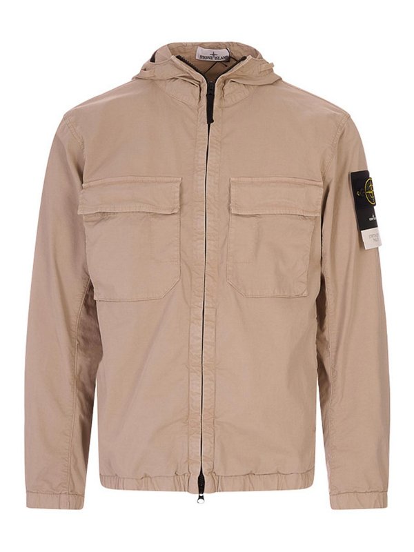 STONE ISLAND: カジュアルジャケット - カジュアルジャケット - ブラウン
