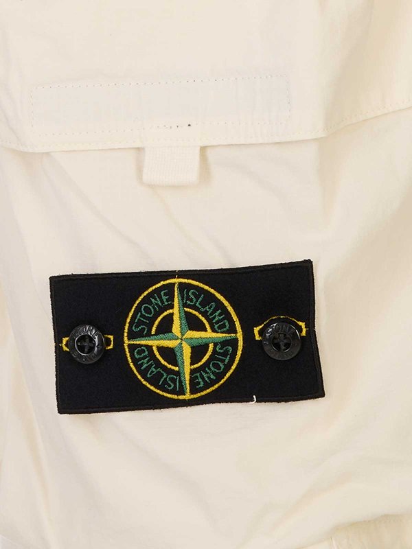 The Best Shops STONE ISLAND: Hosen Shorts - Shorts - Weiß