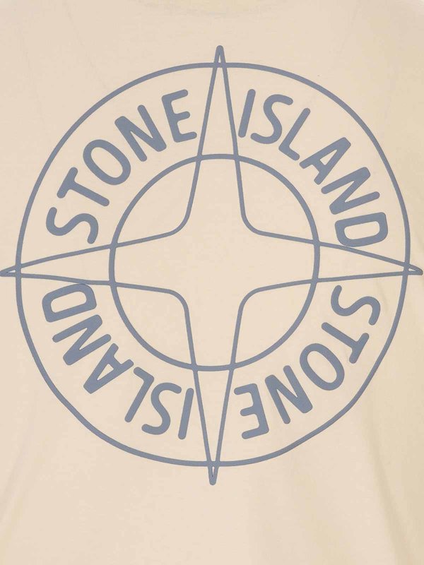 Tシャツ - 白 shop online: STONE ISLAND