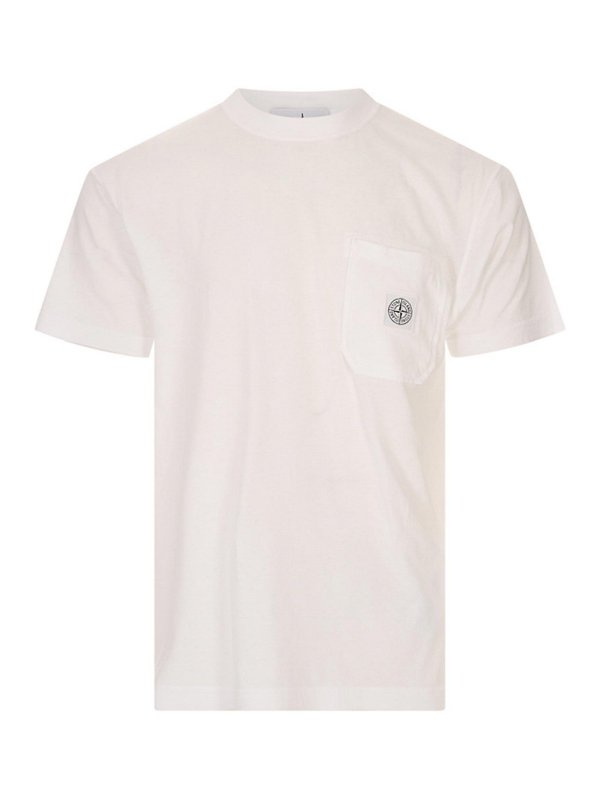 STONE ISLAND: Camisetas - Camiseta - Blanco