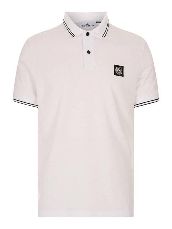 STONE ISLAND: Polos - Polo - Blanco