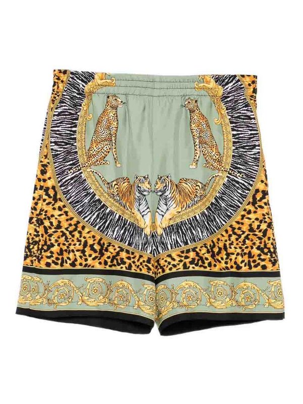 VERSACE YOUNG: Shorts - Shorts - Verde