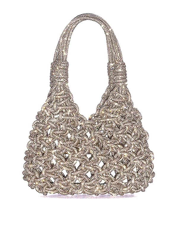 HIBOURAMA: Schultertaschen - Schultertasche - Silber