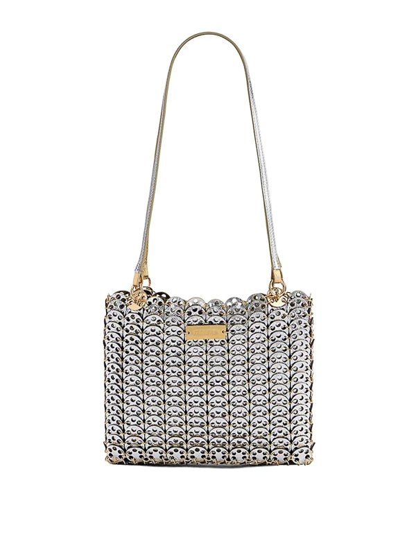 RABANNE: Handtaschen - Shopper - Silber