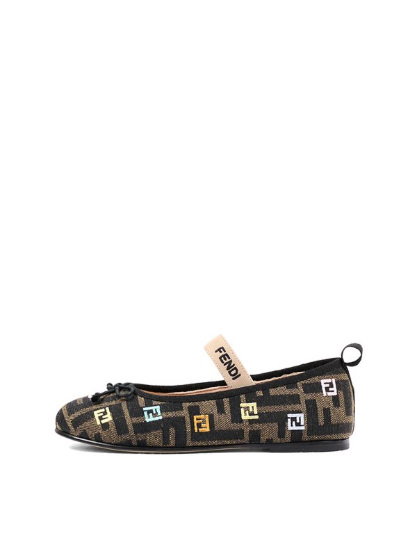 Fendi Jr: flat shoes online - Dancer
