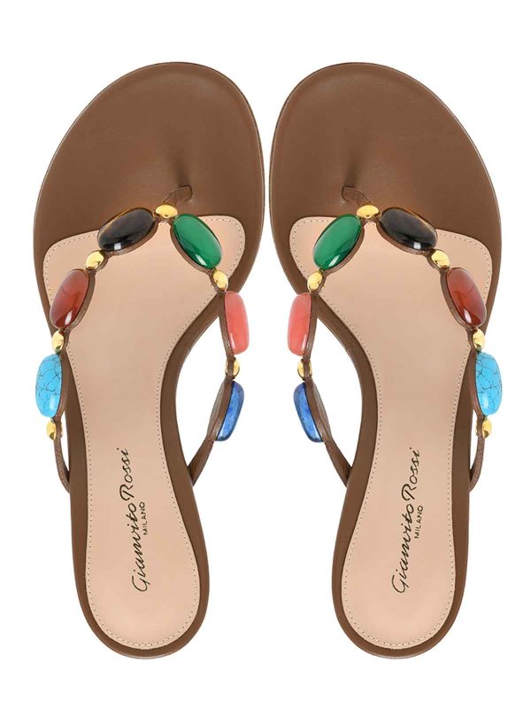 The Best Shops Gianvito Rossi: サンダル - サンダル - ブラウン