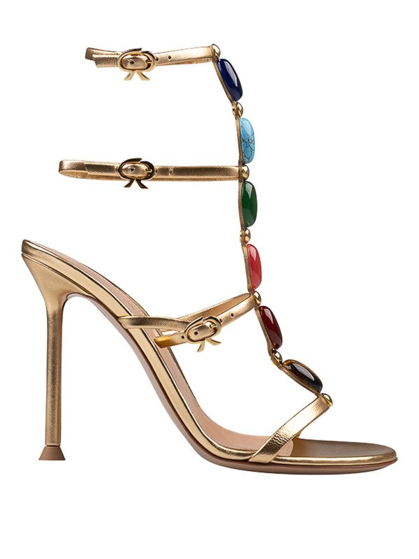 Gianvito Rossi: サンダル - サンダル - 銀