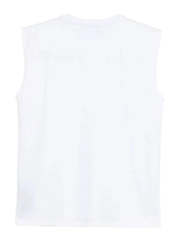 Balmain: Tops y camisetas sin mangas online - Top - Blanco
