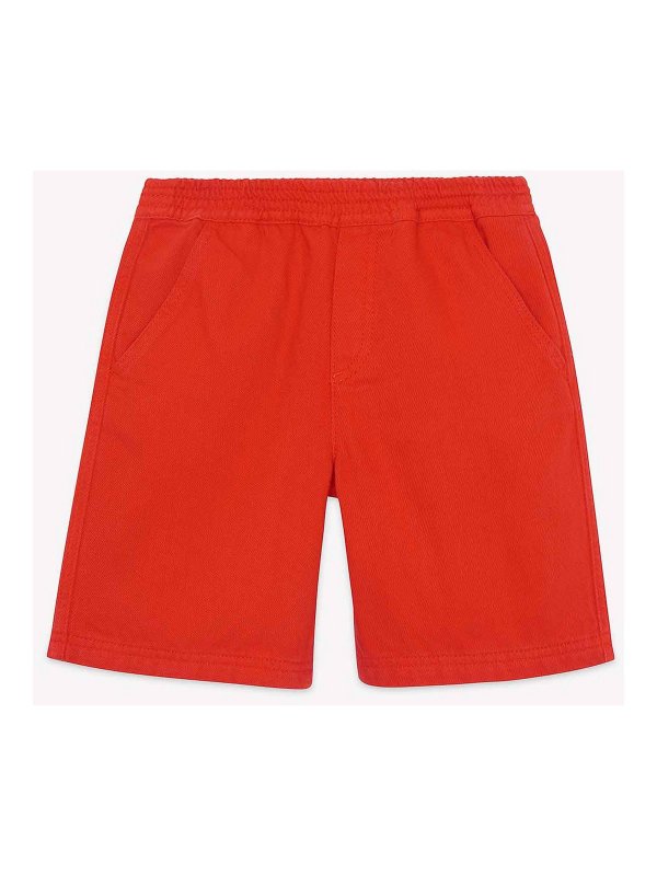 BONTON: Trousers Shorts - Bermuda shorts with logo