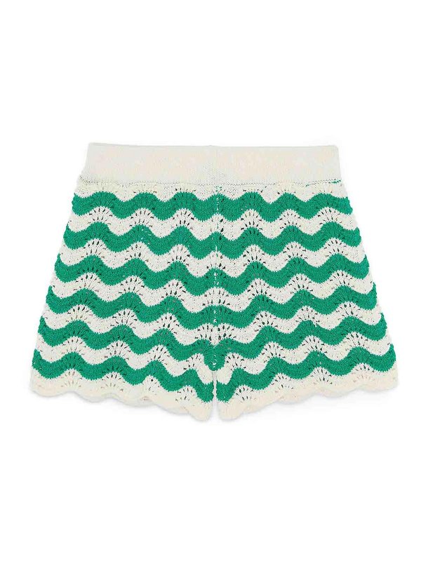BONTON: Trousers Shorts - Knitted Shorts