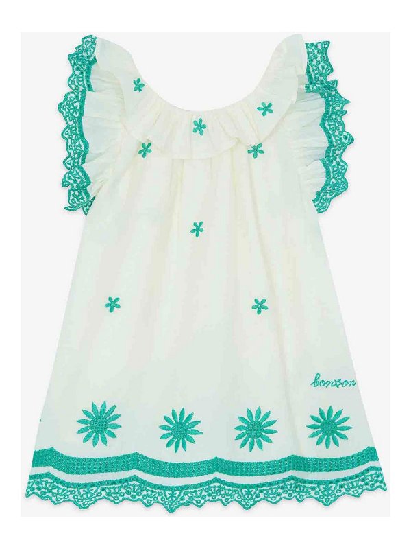 BONTON: ニーレングスドレス - 膝丈ドレス - クリーム
