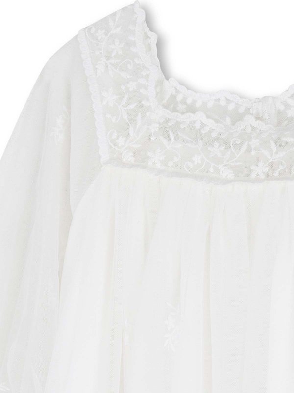 Knielanges Kleid - Weiß shop online: CHLOE