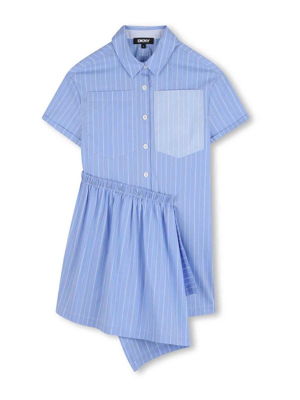 DKNY: knee length dresses - Striped Dress