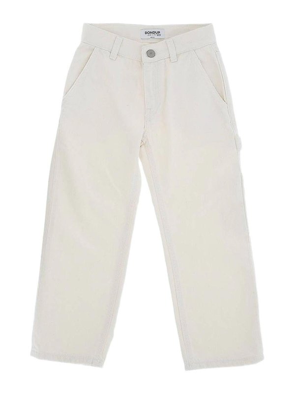 DONDUP: straight leg jeans - Cream Jeans