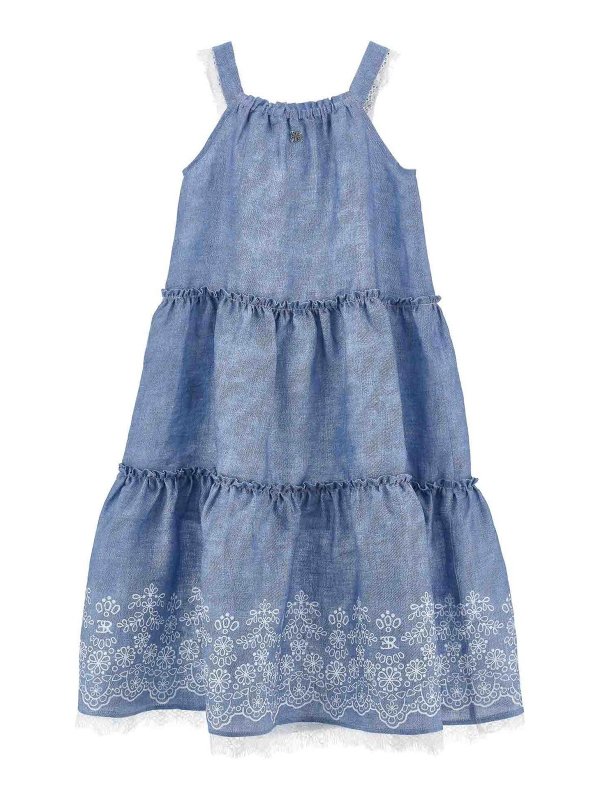 ERMANNO SCERVINO: ニーレングスドレス online - 膝丈ドレス - ブルー