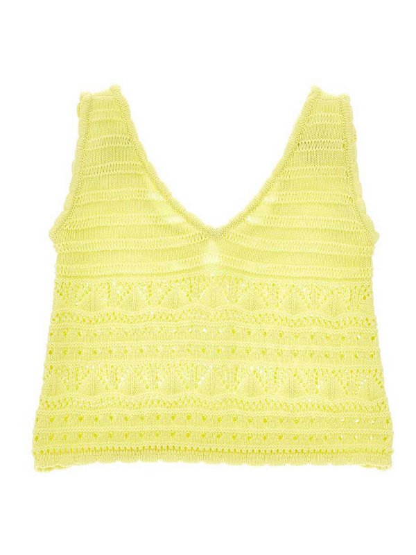 ERMANNO SCERVINO: トップス＆タンクトップ - トップ/タンクトップ - イエロー
