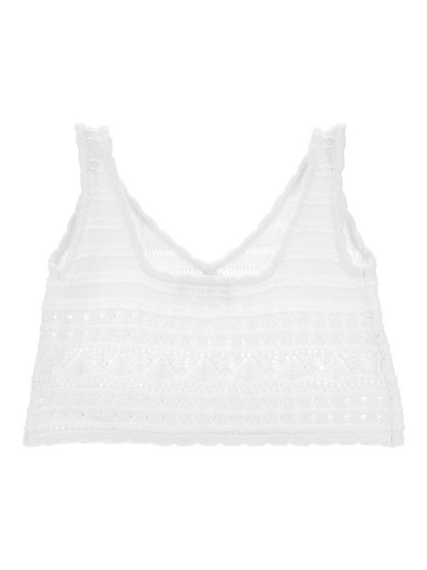 ERMANNO SCERVINO: Tops y camisetas sin mangas online - Top - Blanco