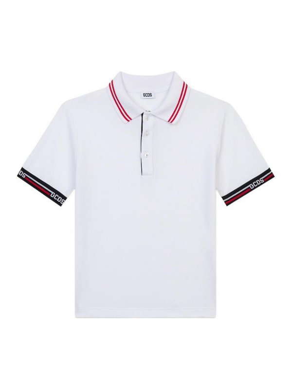 GCDS: Poloshirts - Poloshirt - Weiß